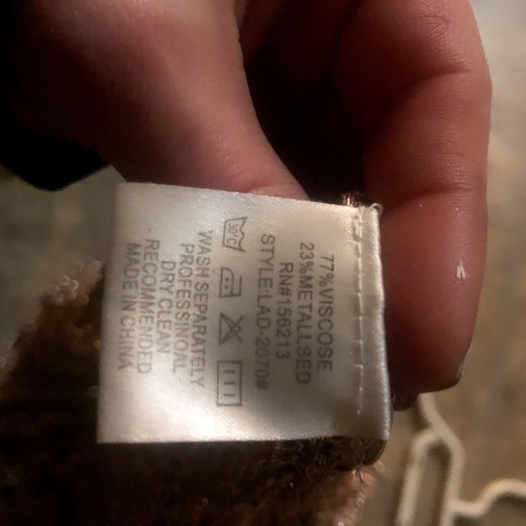 Small love sense ,metallic gold mesh dress - Picture 3 of 3